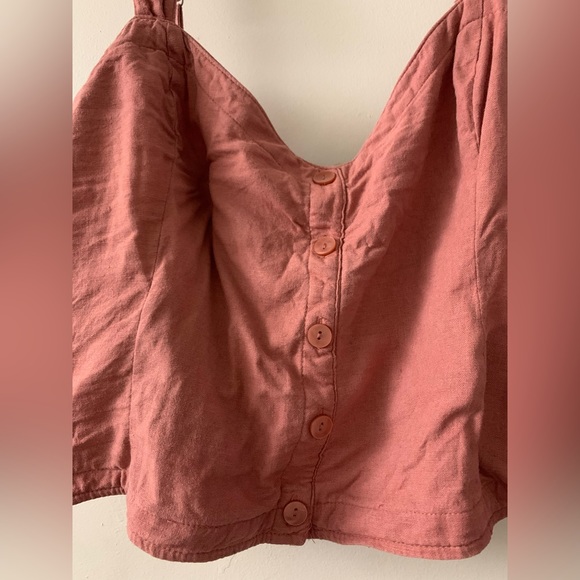 Abercrombie Pleated Wide Strap Button-Through Cami - Picture 2 of 8